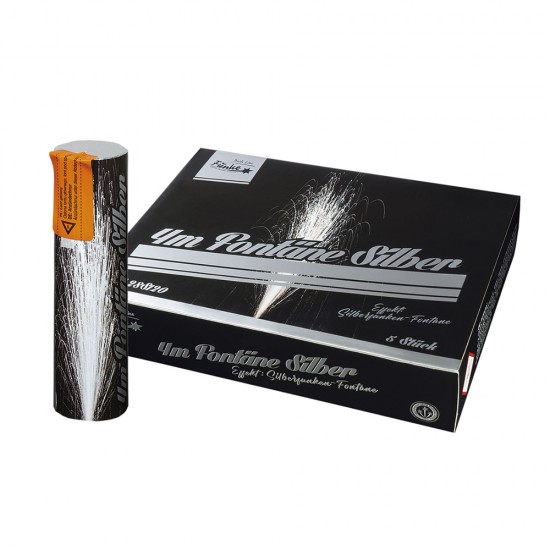 4m Fontäne Silber