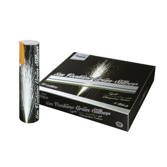 5m Fontäne Grün-Silber