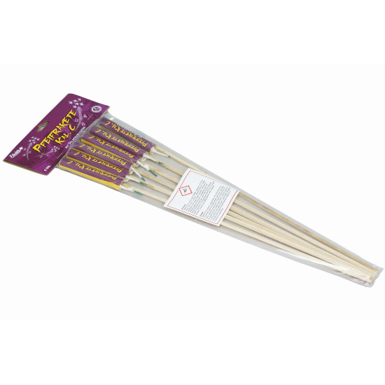 Pfeifrakete Kal. C mit Silbercrackern 